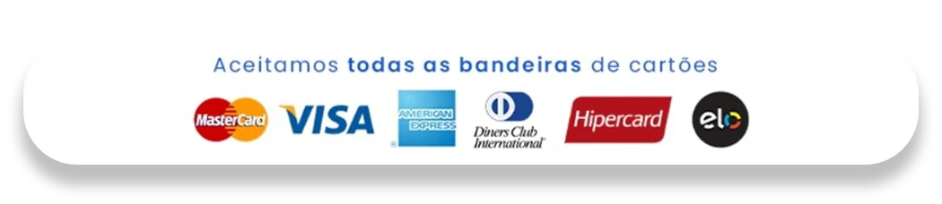 diversos cartões e opção de boleto